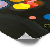 Poster Plusieurs cercles Wassily Kandinsky (Coin)