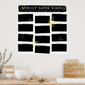 Poster Plusieurs employés du mois affichage photo (Cuisine)