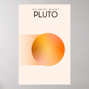 Poster Pluto, planète naine