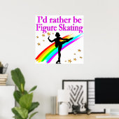 POSTER PLUTÔT ÊTRE DU SKATING FIGURE (Bureau à domicile)