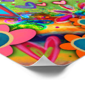 Poster Plutôt Floral Je Suis Inspiritique Motivationnelle (Coin)