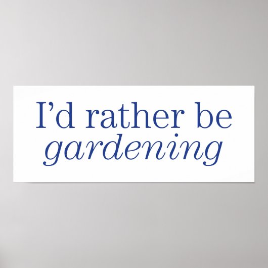 Poster Plutôt Jardiner (Devant)