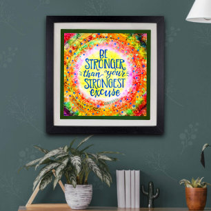 Poster Plutôt Plus Fort Que D'Excuser L'École D'Inspiriti