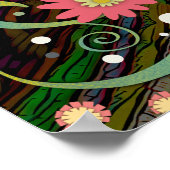 Poster Plutôt Rose Floral Inspirant En Commençant Par Cit (Coin)