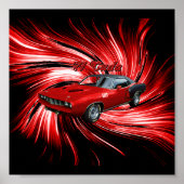 Poster Plymouth Cuda (Devant)