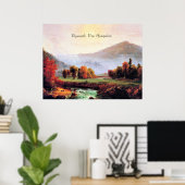 Poster Plymouth New Hampshire, peinture d'art, (Bureau à domicile)