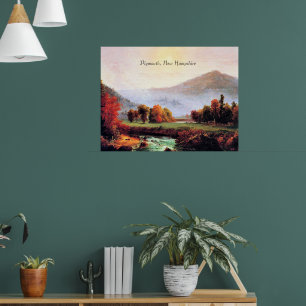 Poster Plymouth New Hampshire, peinture d'art,