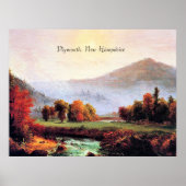 Poster Plymouth New Hampshire, peinture d'art, (Devant)