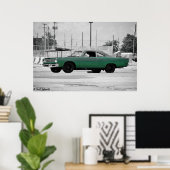 Poster Plymouth Roadrunner 1969 440 (Bureau à domicile)