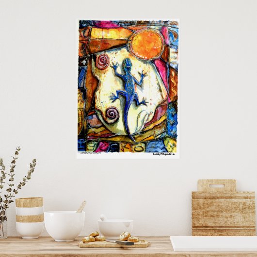 Poster PMACarlson "Gecko" (Keuken)