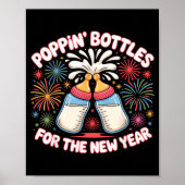 Poster Pn Bottles For The New Year Funny Baby Milk Toast  (Devant)