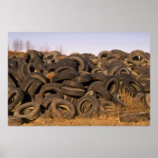 Poster Pneumatiques usagés (Devant)