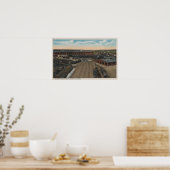 Poster Pocatello, ID - Train Depot Round House & (Cuisine)