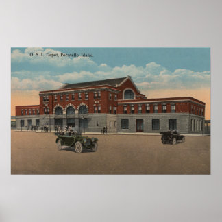 Poster Pocatello, ID - Vue extérieure du train O.S.L.