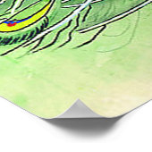 Poster Poche à pied Peacock Dessin 2 (Coin)