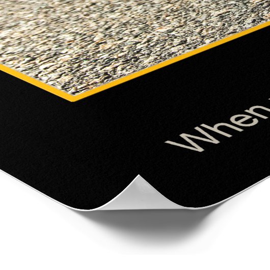 Poster Poche dans la route (Coin)