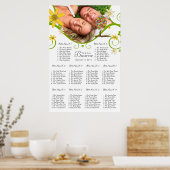 Poster Poche de forêt enchantée Arbre à conte de fées flo (Cuisine)