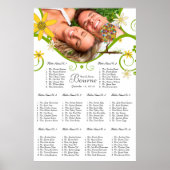 Poster Poche de forêt enchantée Arbre à conte de fées flo (Devant)