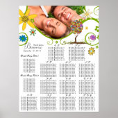 Poster Poche de forêt enchantée Arbre à conte de fées flo (Devant)