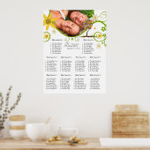 Poster Poche de forêt enchantée Arbre à conte de fées flo (Cuisine)