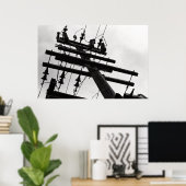 Poster Poche téléphonique (Bureau à domicile)