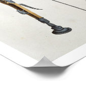 Poster Poches et flèches du 14ème au 15ème siècle, assiet (Coin)