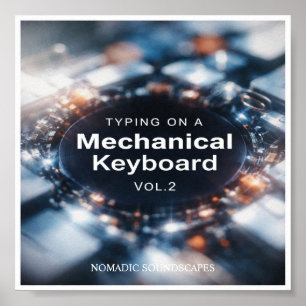 Poster Pochette d'album Typing on a Mechanical Keyboard V