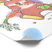 Poster Pochette de bébé lapin dormant (Coin)