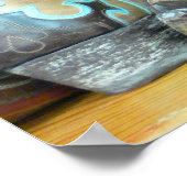 Poster Pochette d'impression de bottes de cowboy texan (Coin)