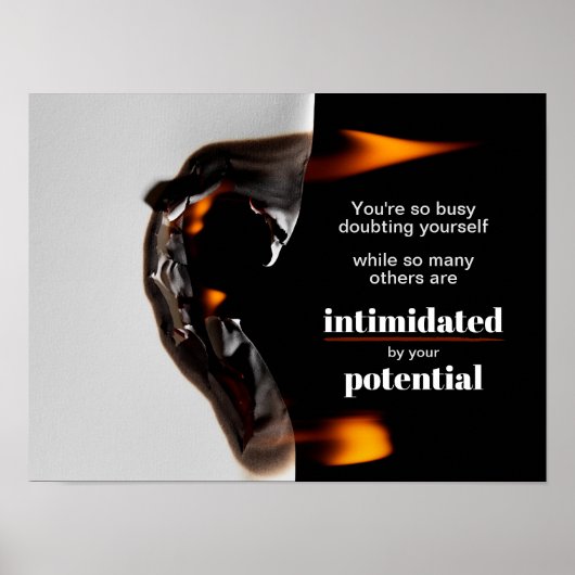 Poster Pochette d'impression de devis motivante (Devant)