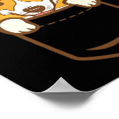 Poster Pocket Pilgrim Welsh Corgi Amoureux des chiens Cut (Coin)