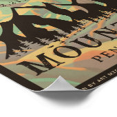 Poster Pocono Mountains Pennsylvanie - Souvenirs rétro (Coin)