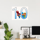 Poster Pocoyo drôle anniversaire de enfant 10ème garçon e (Bureau à domicile)