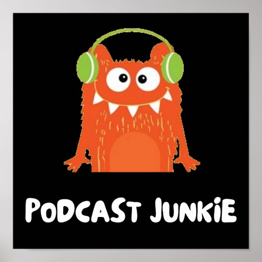 Poster Podcast junkie (Devant)