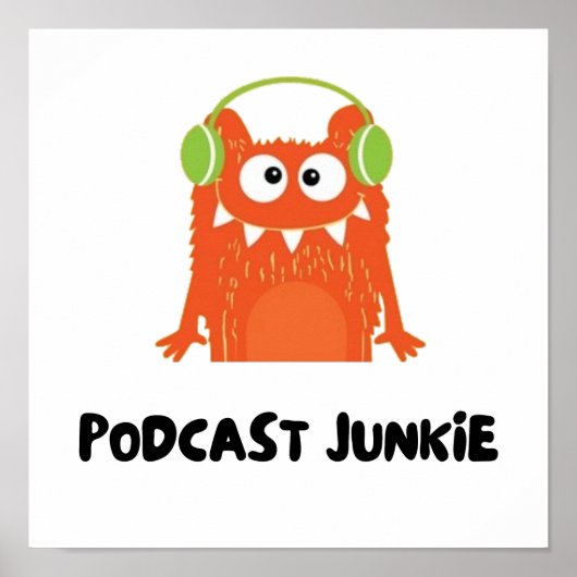 Poster Podcast junkie (Devant)