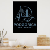 Poster Podgorica Monténégro Europe (Cuisine)