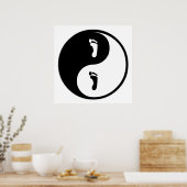 Poster Podiatrie de Yin Yang (Cuisine)