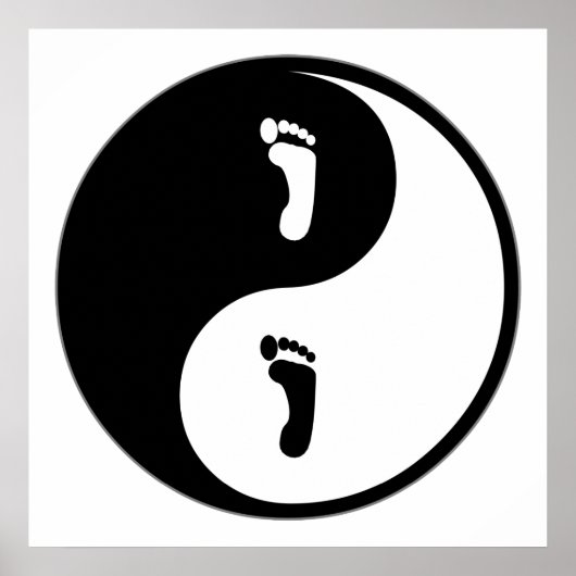 Poster Podiatrie de Yin Yang (Devant)
