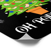 Poster Podiatrié noël arbre podiatre pied médical comme (Coin)