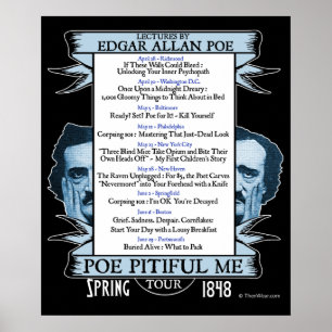 Poster Poe Pitiant Me" Edgar Allan