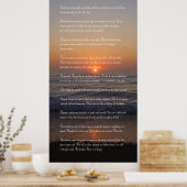 POSTER POEM DESIDERATA (Cuisine)