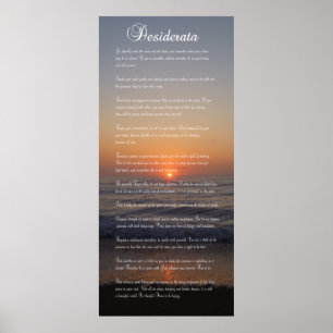 POSTER POEM DESIDERATA