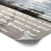 Poster Poem Matin Star Par Ladee Basset (Coin)