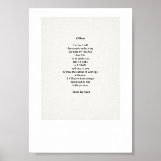 Poster Poème (Devant)