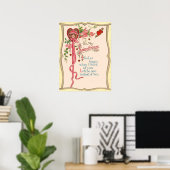 Poster Poème à ma douce (Bureau à domicile)