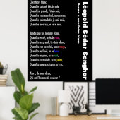 Poster Poème a mon frère blanc (Bureau à domicile)