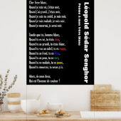 Poster Poème a mon frère blanc (Cuisine)