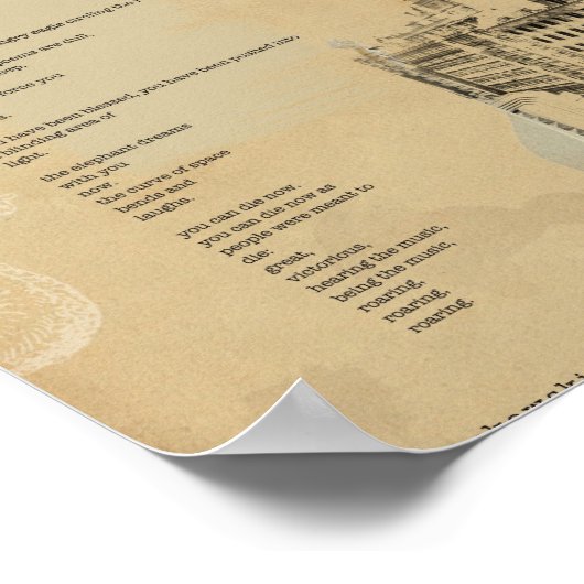 Poster Poème Bukowski (Coin)