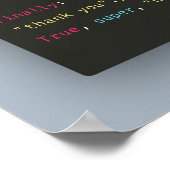 Poster Poème Code Source (Coin)