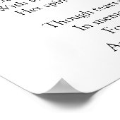 Poster Poème commémoratif de grand-mère avec photo (Coin)